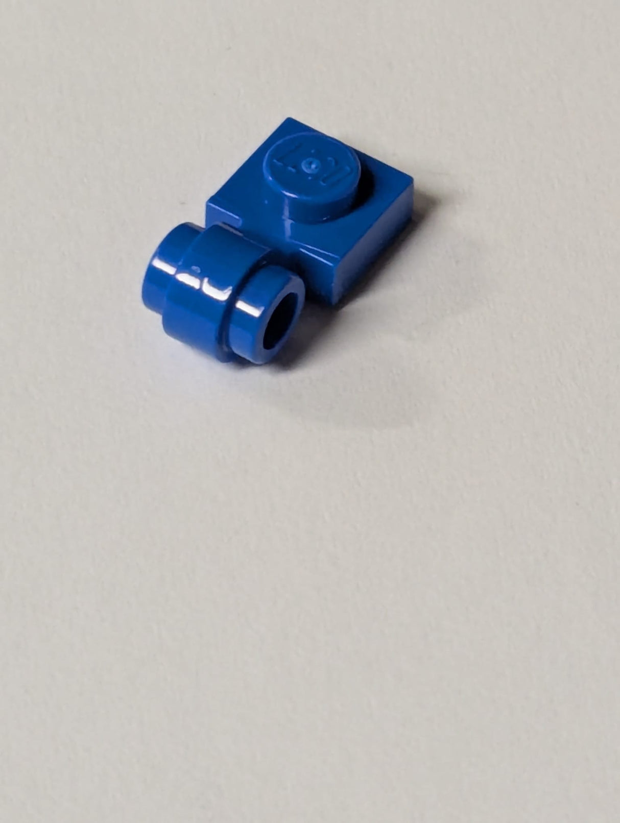 NEU Platte, modifiziert 1 x 1 mit Lampenhalter - dicker Ring blau