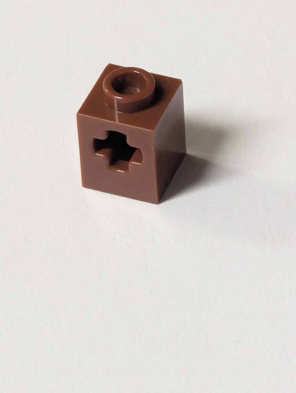 NEU Technik Stein 1 x 1 mit Achsloch neubraun