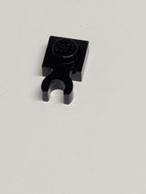 NEU Plate, Modified 1 x 1 with Open O Clip Thick (Vertical Grip) schwarz black