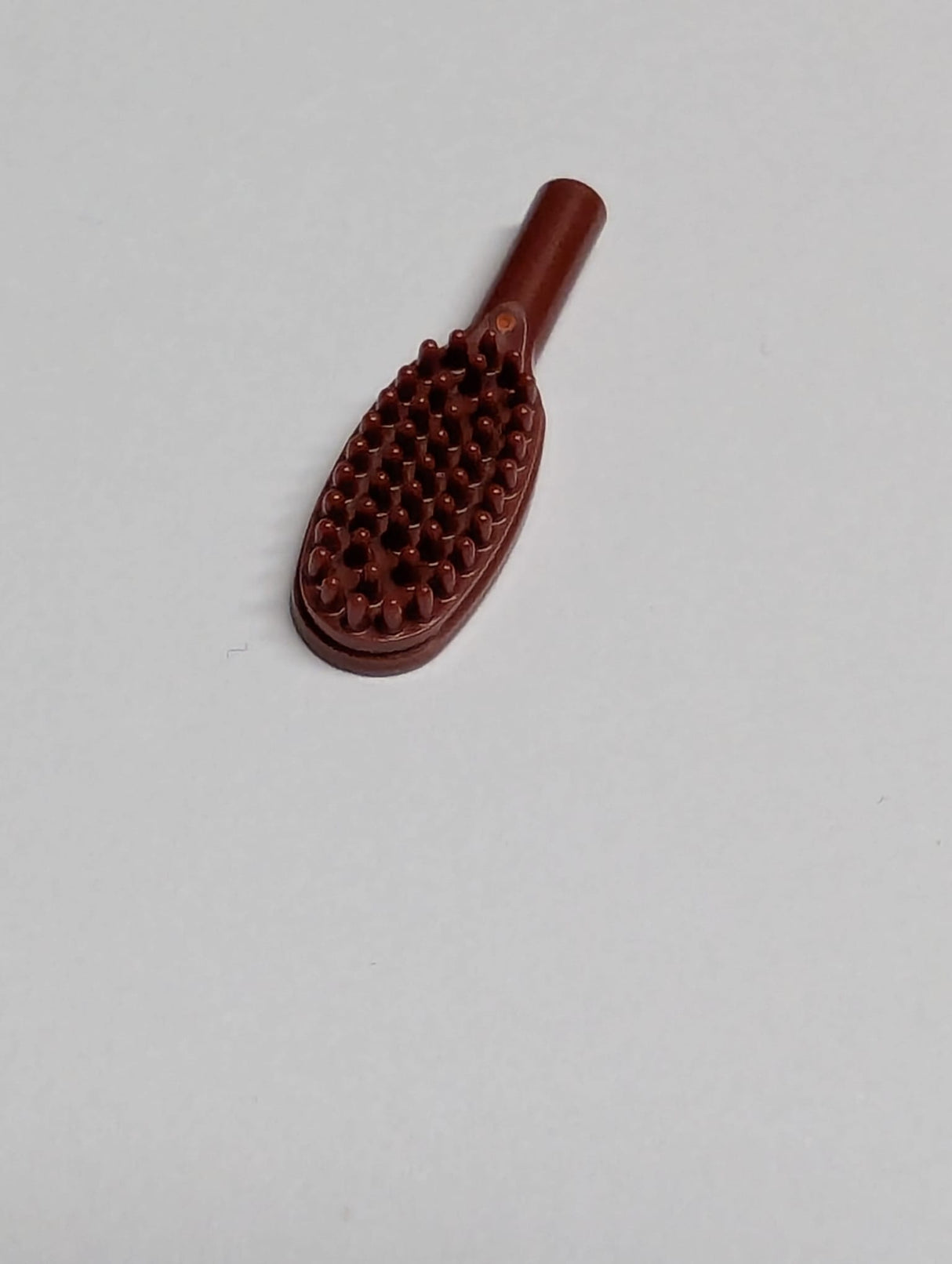 NEU Minifigure, Utensil Hairbrush - 10mm Handle dunkelrot dark red