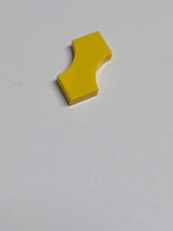 NEU Fliese, modifiziert 2 x 2 mit 2 gebogenen 1 x 1 Ausschnitten, Doppelpfeil, gelb
