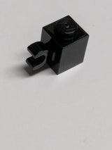 NEU Stein, modifiziert 1 x 1 mit Clip Horizontal schwarz