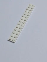 NEU Plate 2 x 14 weiss white