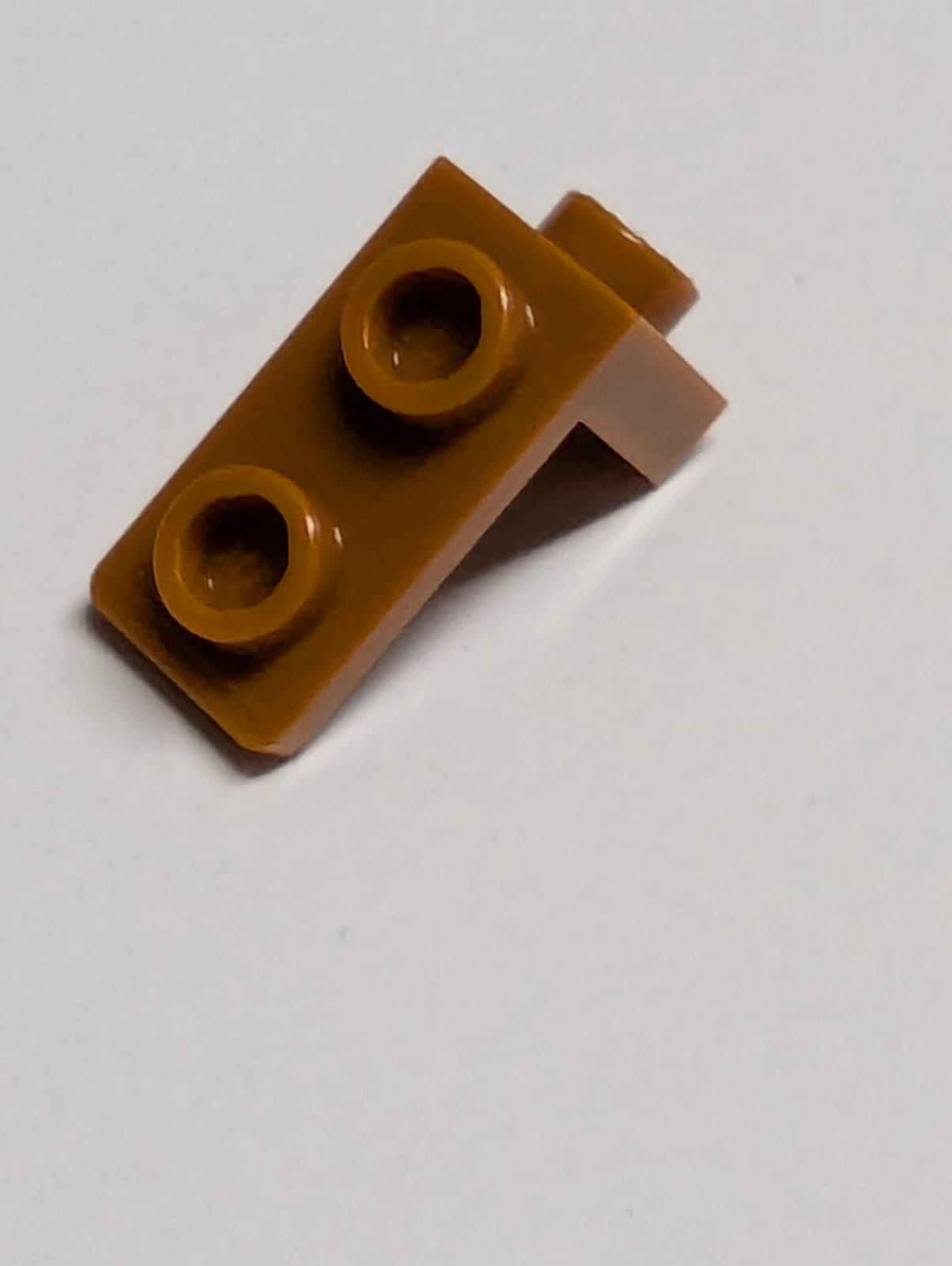 NEU Platte, rund 1 x 4 mit 2 offenen Noppen dunkelorange