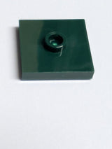 NEU Plate, Modified 2 x 2 with Groove and 1 Stud in Center (Jumper) dunkelgrün dark green