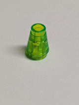 NEU Cone 1 x 1 with Top Groove transparent mediumgrün trans-bright green