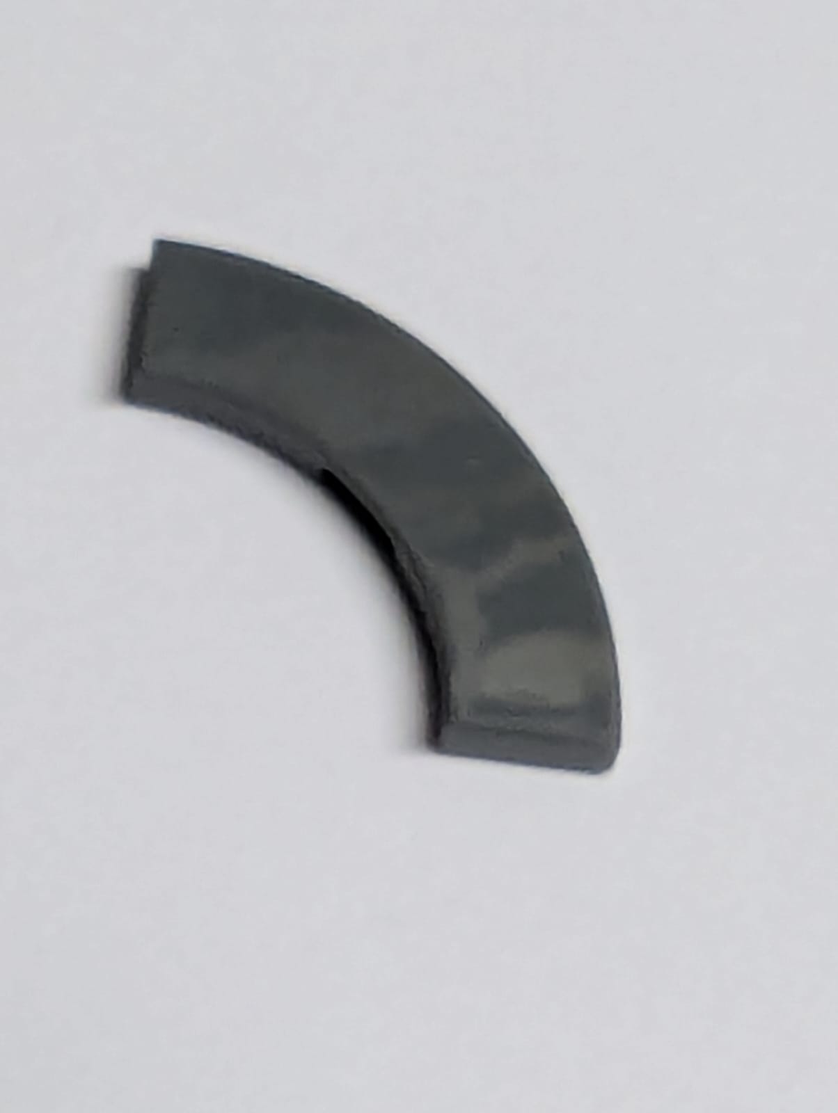 NEU Fliese rund, Ecke 3 x 3 Macaroni neudunkelgrau