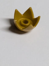 NEU Minifigur, Kopfverzierungen Krone Eierschale mit 5 Punkten und zentralen Noppen pearlgold