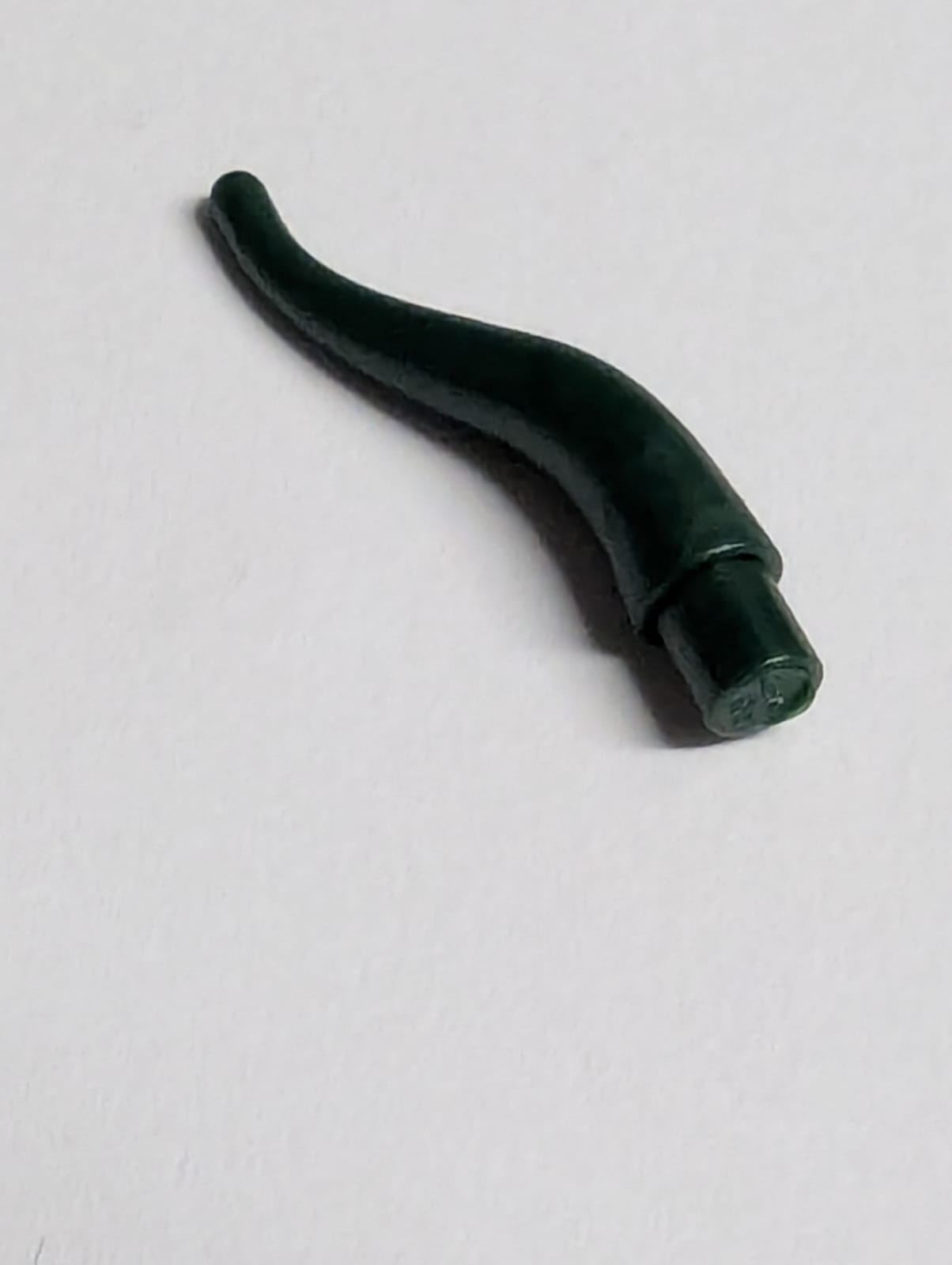 NEU Hornspitze Zahn lang dunkelgrün