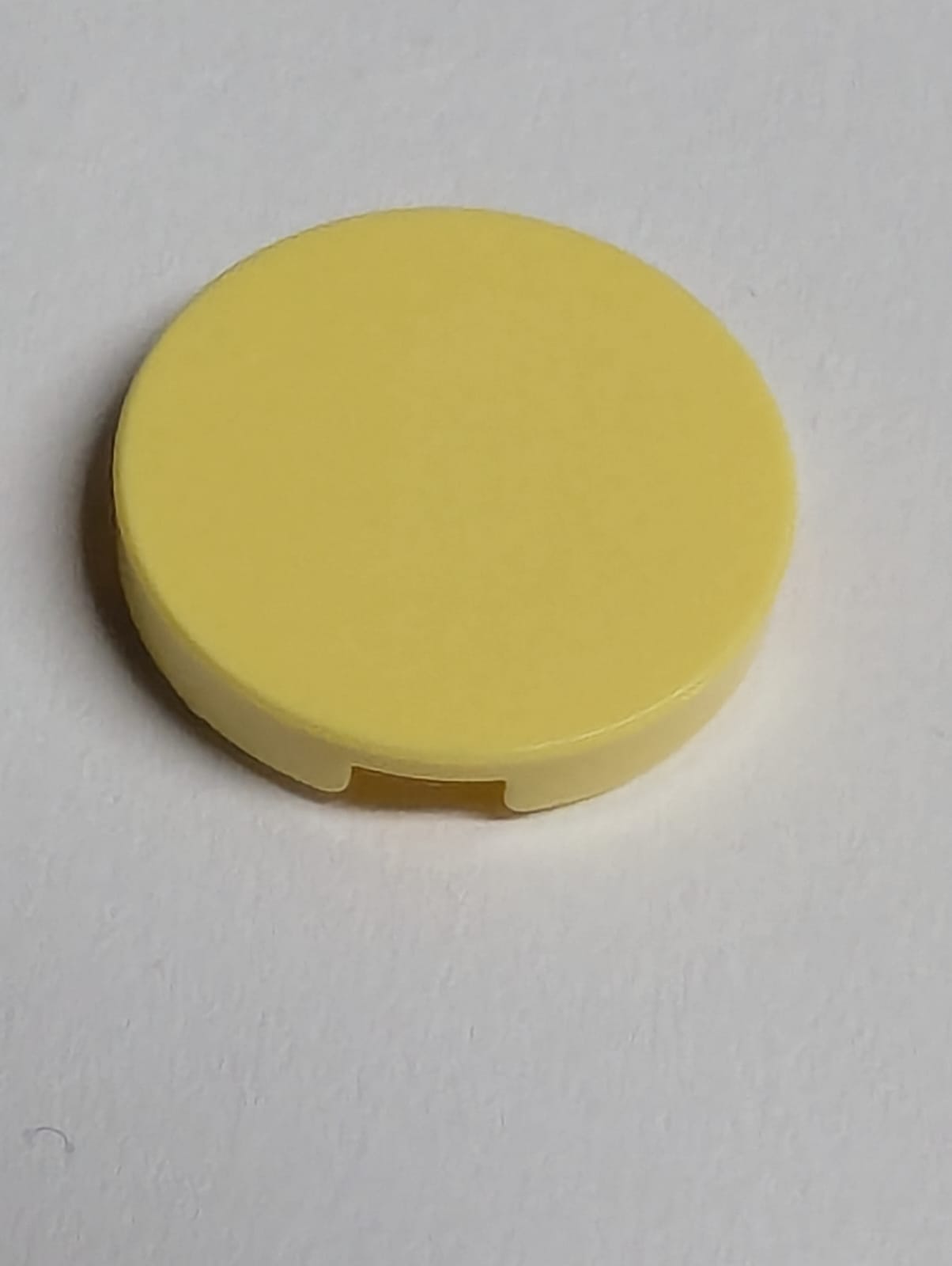 NEU Fliese, rund 2 x 2 mit Noppenhalter hellgelb