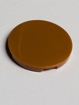 NEU Fliese rund 3 x 3 dunkelorange