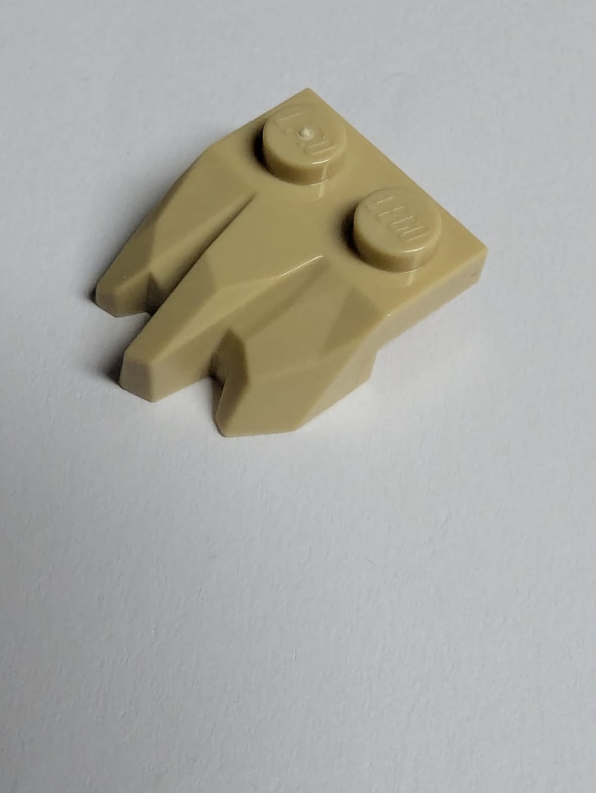 NEU Platte, Modifiziert 1 x 2 mit 3 Klauen / Rockfinger beige