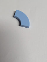 NEU Fliese, Kurve 2 x 2 Macaroni hellblau