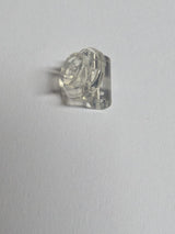 NEU Plate, Round 1 x 1 with Bar Handle on Long Stem transparent weiss trans-clear