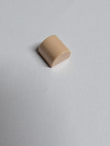 NEU 1 x 1 x 2/3 modifizierter Stein doppelt gebogen hellnougat