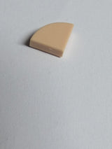 NEU Fliese, Rund 1 x 1 Viertel hellnougat