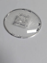 NEU Dish 6 x 6 Inverted (Radar) - Solid Studs transparent weiss trans-clear