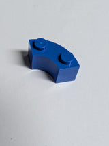 NEU Stein rund, Ecke 2 x 2 Macaroni mit Noppen Halter und verstärkter Unterseite, blau