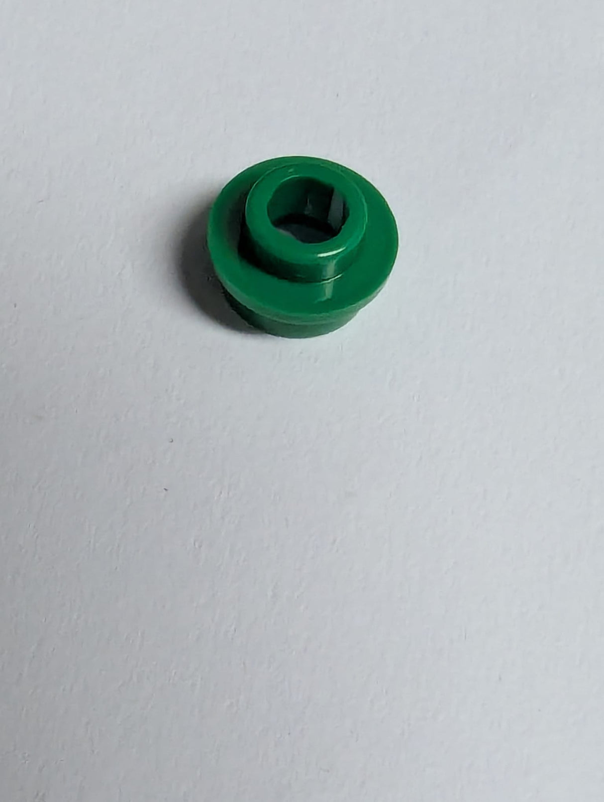 NEU Plate, Round 1 x 1 with Open Stud grün green