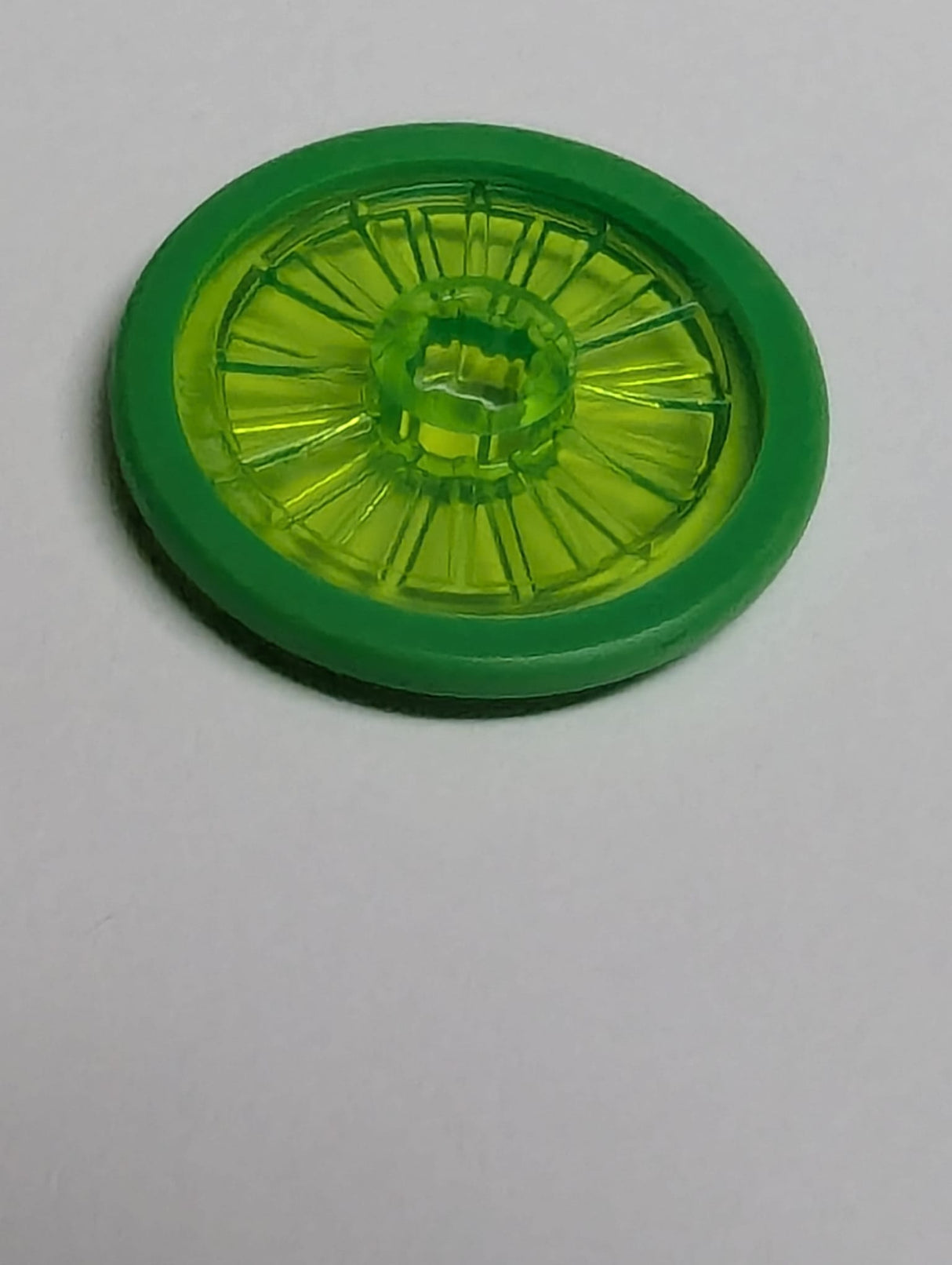 NEU Wheel Wheelchair with Molded Bright Green Hard Rubber Tire Pattern transparent mediumgrün trans-bright green