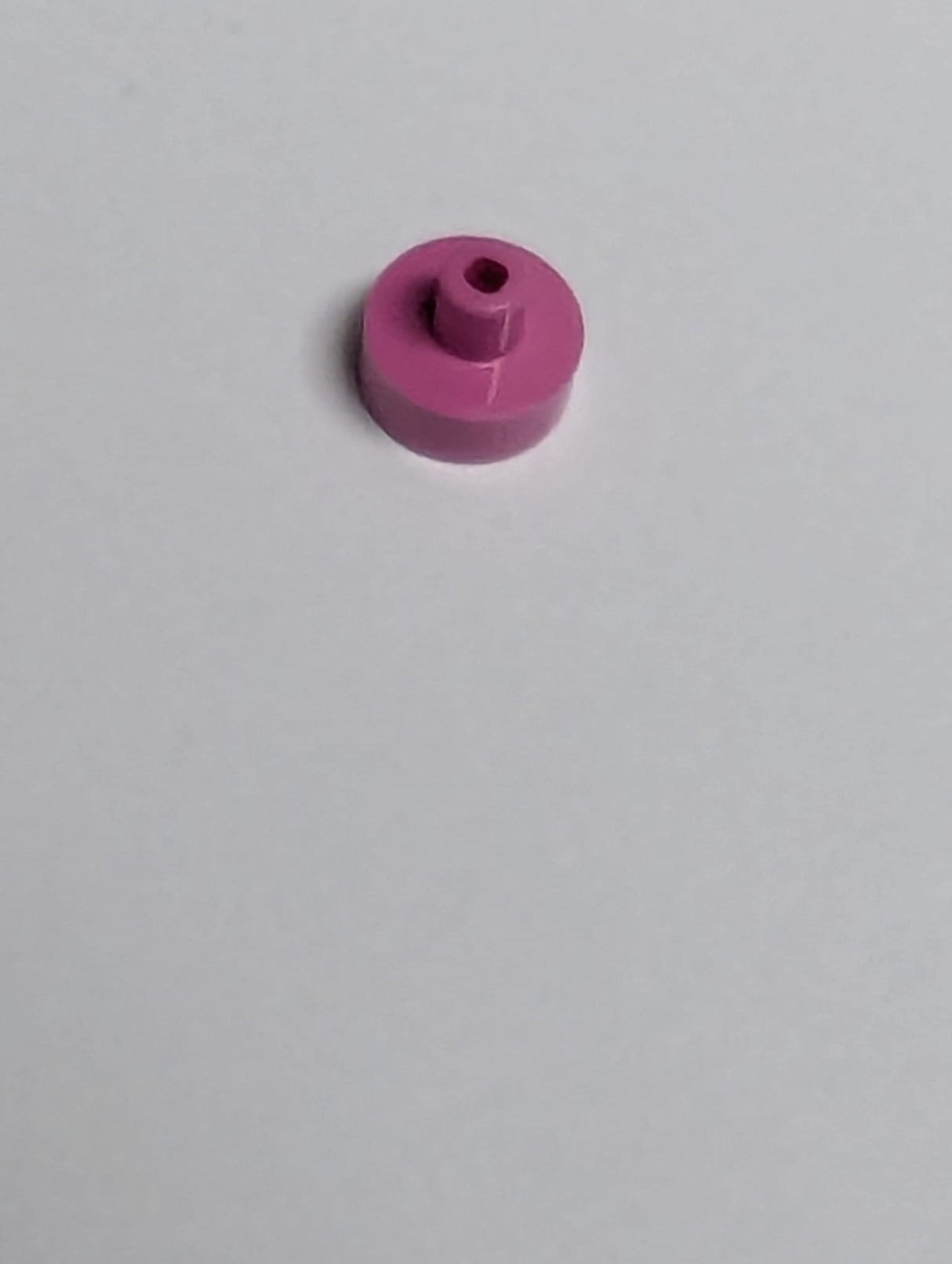 NEU Fliese, rund 1 x 1 mit Stab / Pinhalter knallpink