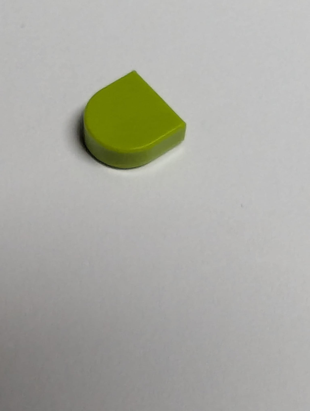 NEU Fliese, Rund 1 x 1 Halbkreis verlängert lindgrün