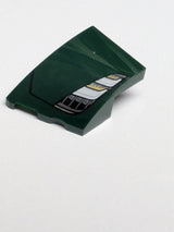 NEU Wedge 3 x 2 Left No Studs with Lotus Evija Car Headlight Pattern dunkelgrün dark green