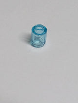 NEU Stein rund 1 x 1 transparent hellblau