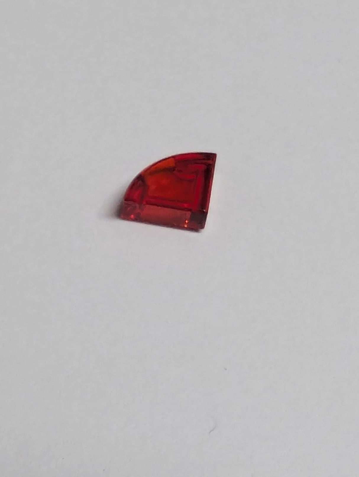 NEU Fliese, Rund 1 x 1 Viertel transparent rot