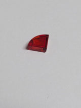 NEU Fliese, Rund 1 x 1 Viertel transparent rot