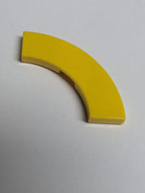 NEU Fliese rund, Ecke 3 x 3 Macaroni gelb