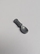 NEU Minifigur, Utensil Löffel - Griff mit runder Spitze pearlsilber