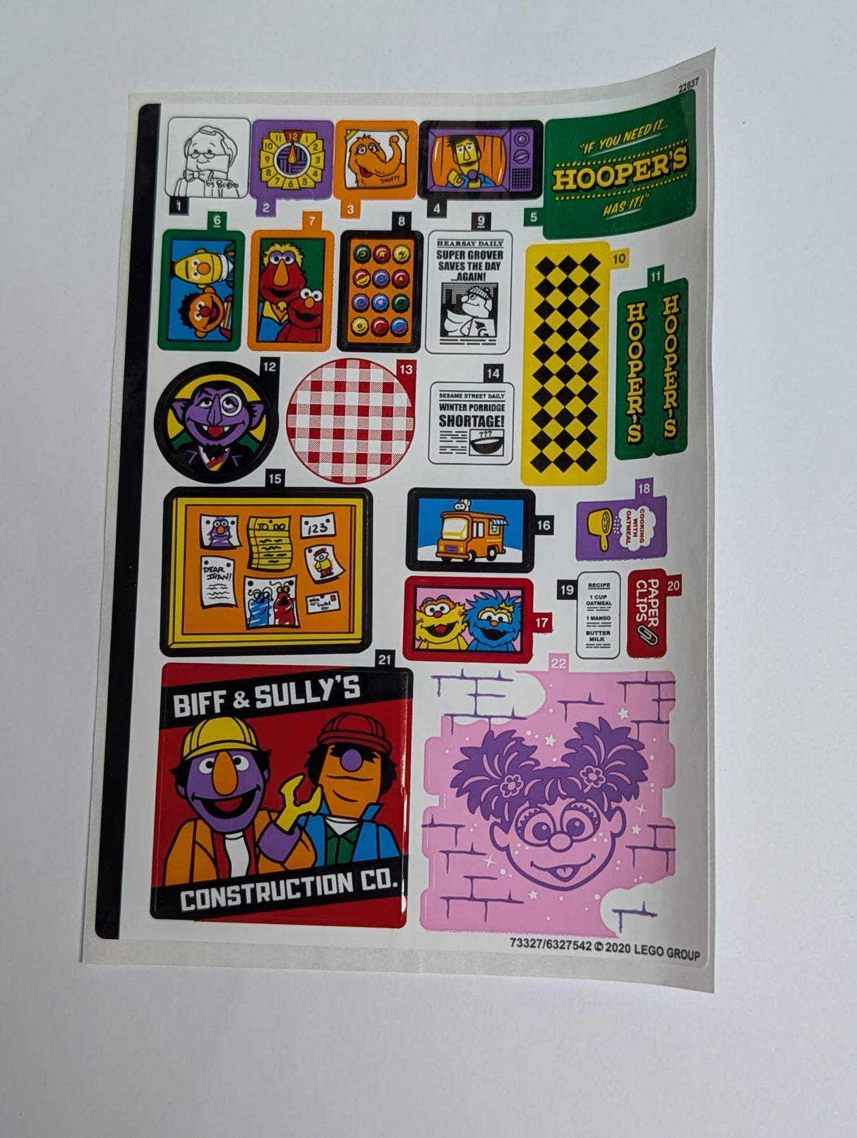 NEU Sticker Sheet for Set 21324 - (73327/6327542)