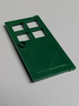 NEU Door 1 x 4 x 6 with 4 Panes and Stud Handle grün green