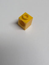 NEU Technik, Stein 1 x 1 mit Pinloch hellorange