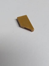 NEU Fliese, modifiziert 1 x 2 Keil rechts pearlgold