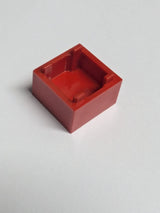 NEU Behälter, Box 2 x 2 x 1 - Oberöffnung mit flachem Innenboden rot
