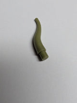 NEU Hornspitze Zahn lang olivgrün