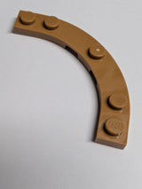 NEU Platte rund, Ecke 5 x 5 Macaroni nougat (medium)