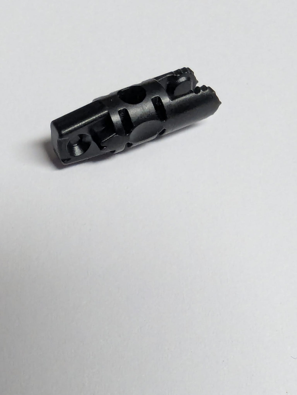 NEU Scharnierriegelzylinder 1 x 3, Verriegelung mit 1 Finger und 2 Fingern an den Enden, mit Loch schwarz