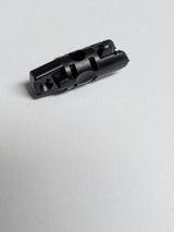 NEU Scharnierriegelzylinder 1 x 3, Verriegelung mit 1 Finger und 2 Fingern an den Enden, mit Loch schwarz