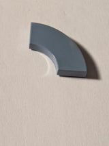 NEU Fliese, Kurve 2 x 2 Macaroni sandblau