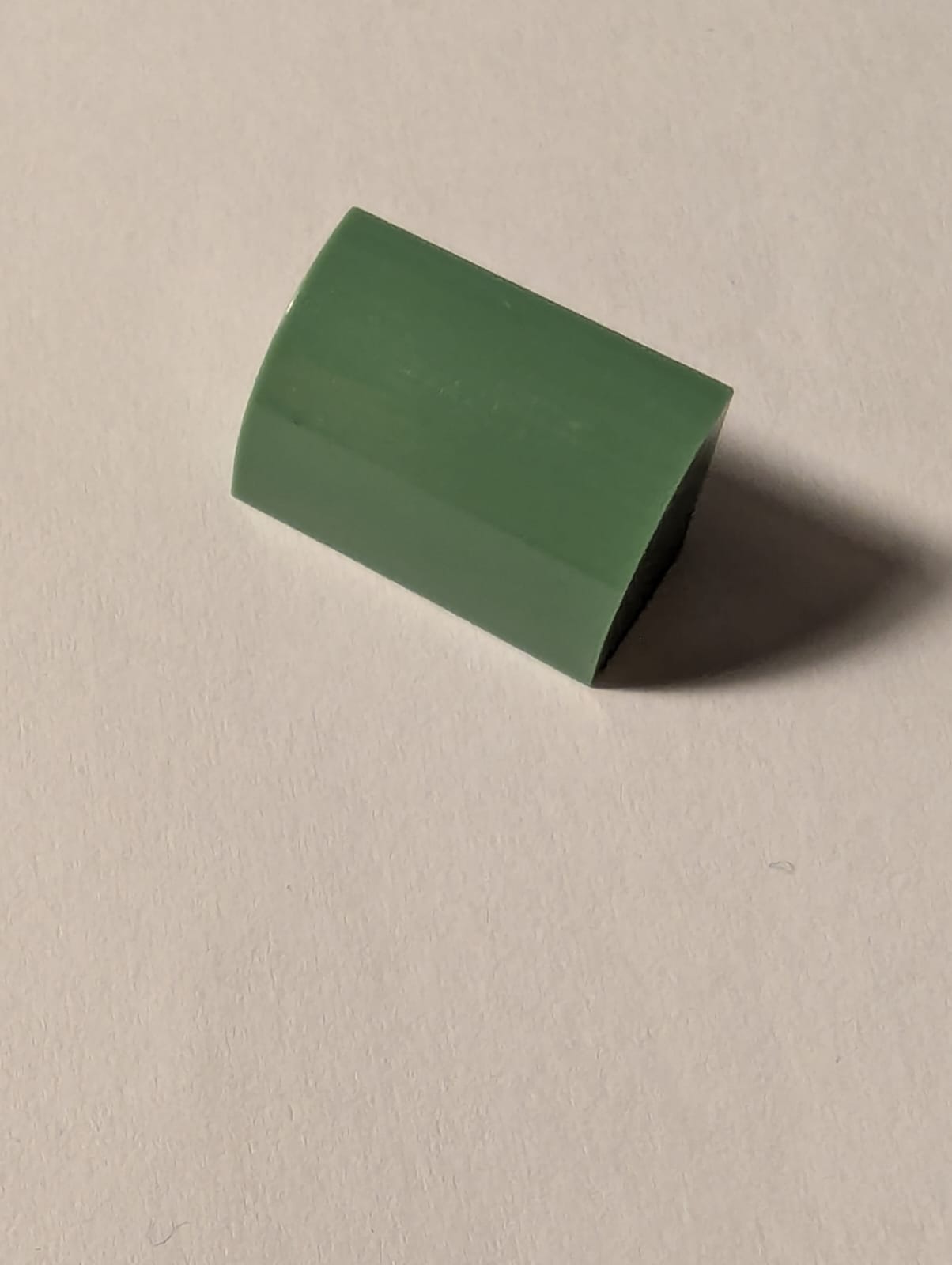 NEU modifizierter Stein, gebogen 1 x 2 x 1 sandgrün