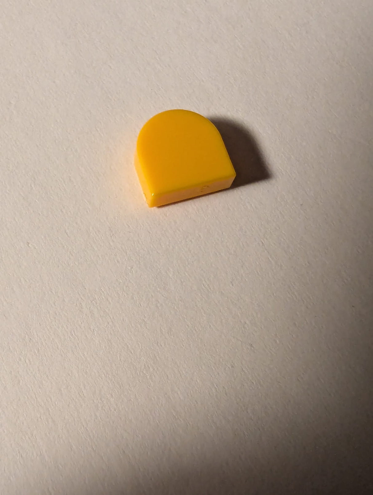NEU Fliese, Rund 1 x 1 Halbkreis verlängert hellorange