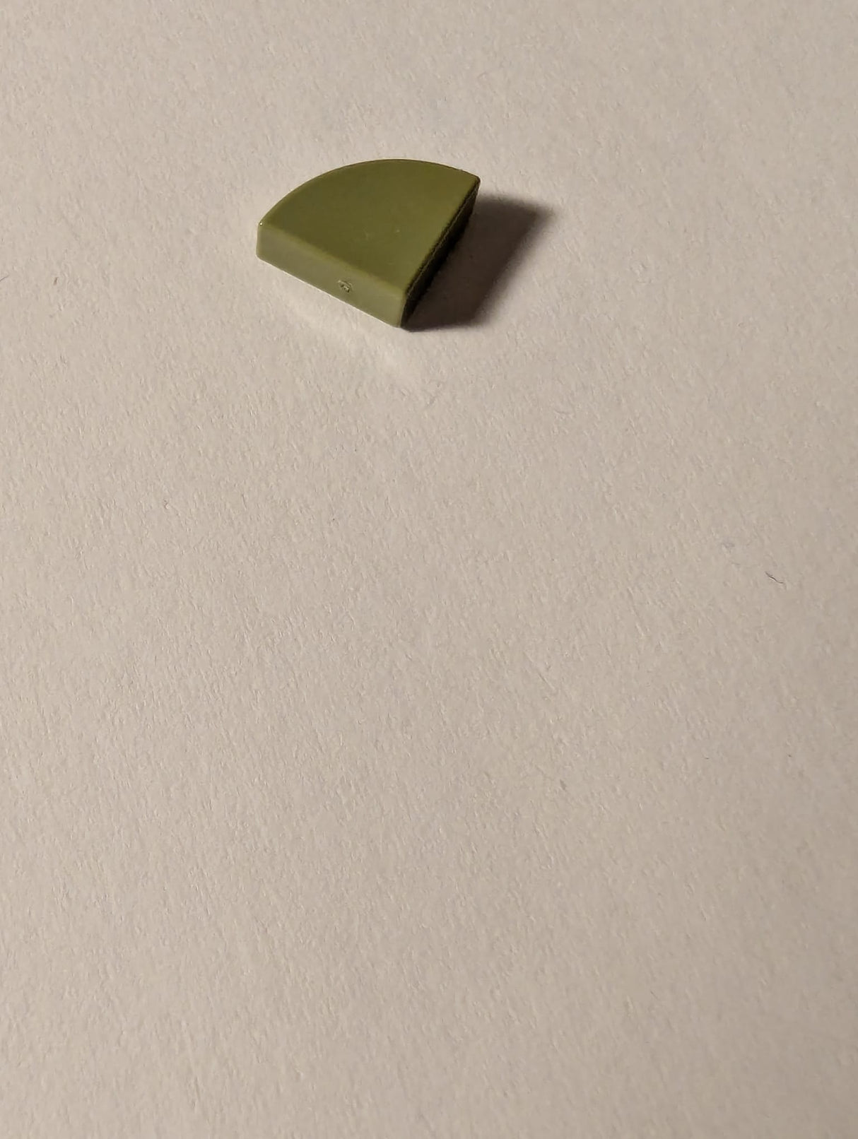 NEU Fliese, Rund 1 x 1 Viertel olivgrün