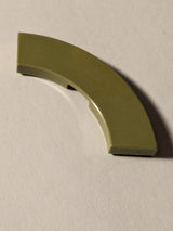 NEU Fliese rund, Ecke 3 x 3 Macaroni olivgrün