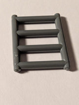 NEU Bar 1 x 4 x 3 Grille with End Protrusions neudunkelgrau dark bluish gray