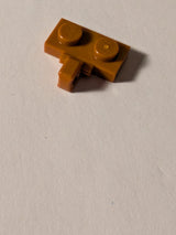 NEU Scharnierplatte 1 x 2 Verbindung mit 1 Finger seitlich ohne Nut dunkelorange