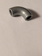 NEU Stein, Rund 1 x 1 d. 90 Grab Ellenbogen Macaroni - ohne Noppe - Typ 2 - Achsloch pearlsilber