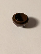 NEU Stein, rund 2 x 2 Kuppel Unterseite dunkelbraun